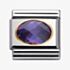Nomination CLASSIC Gold Oval Faceted Cubic Zirconia Purple Charm 030601/001