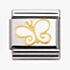 Nomination CLASSIC Gold Nature White Butterfly Charm 030278/03