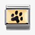 Nomination CLASSIC Gold Animals of the Earth Paw Print Charm 030284/47