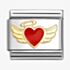 Nomination CLASSIC Gold & Red Angel Heart Charm 030207/52