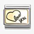 Nomination CLASSIC Heart Outline Love You Charm 030284/60