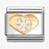 Nomination CLASSIC Gold Christmas Heart With Cut Out Snowflake Charm 030225/26