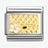 Nomination CLASSIC Stainless Steel 18ct Yellow Gold Handbag Bag & Flower Charm 030272/94