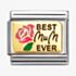 Nomination CLASSIC Stainless Steel 18ct Yellow Gold Best Mum Ever Charm 030289/14