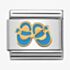 Nomination CLASSIC Gold Daily Life Blue Baby Shoes Charm 030242/38