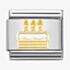 Nomination CLASSIC Composable White Enamel Birthday Cake Charm 030272/71
