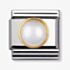 Nomination CLASSIC Gold Round Stones White Pearl Charm 030503/13