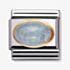 Nomination CLASSIC Gold Oval Aquamarine Charm 030504/01