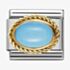 Nomination CLASSIC Gold Hard Stones Oval Turquoise Charm 030507/06