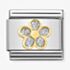 Nomination CLASSIC Gold Glitter Flower Charm 030220/06 *