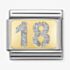 Nomination CLASSIC Gold Glitter Number 18 Charm 030224/01