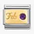 Nomination CLASSIC Composable February Amethyst Charm 030519/02