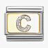 Nomination CLASSIC Silver Glitter Letter C Charm 030291/03