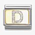 Nomination CLASSIC Silver Glitter Letter D Charm 030291/04