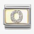 Nomination CLASSIC Silver Glitter Letter O Charm 030291/15