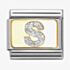 Nomination CLASSIC Silver Glitter Letter S Charm 030291/19