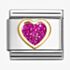 Nomination CLASSIC Pink Glitter Heart Charm 030220/09
