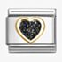 Nomination CLASSIC Black Glitter Heart Charm 030220/10