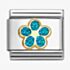 Nomination CLASSIC Turquoise Glitter Flower Charm 030220/16