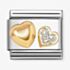 Nomination Classic Glitter Symbols Double Heart Charm 030220/26 *
