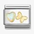 Nomination Classic White Opal Heart Gold Butterfly Charm 030523/11