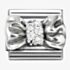 Nomination CLASSIC Stainless Steel & Silver Cubic Zirconia Bow Charm 330323/11