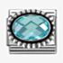 Nomination CLASSIC Stainless Steel & Silver Light Blue Cubic Zirconia Oval Beaded Charm 330607/006