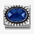 Nomination CLASSIC Stainless Steel & Silver Dark Blue Cubic Zirconia Oval Beaded Charm 330607/007