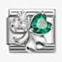 Nomination Classic Symbols Green Sparkling Clover Charm 330322/10 *