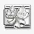 Nomination Classic Symbols White Sparkling Clover Charm 330322/12