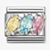 Nomination Classic Trilogy Yellow Blue Pink Cubic Zirconia Charm 330329/20