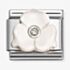 Nomination Composable Classic Cubic Zirconia White Three Petal Flower Charm 330512/24