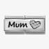 Nomination CLASSIC Silvershine Double Link Mum Heart Charm 330731/07