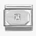 Nomination CLASSIC Symbols Octagon White Cubic Zirconia Charm 330311/17