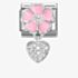 Nomination CLASSIC Pink Flower Heart Dropper Charm 331814/01