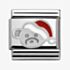 Nomination CLASSIC Silvershine Christmas Teddy and Santa Hat Charm 330204/13