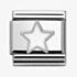 Nomination CLASSIC Silvershine Symbols White Star Charm 330202/04