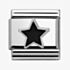 Nomination CLASSIC Silvershine Symbols Black Star Charm 330202/05