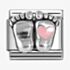 Nomination CLASSIC Silvershine Silver Pink Heart Baby Feet Charm 330204/31