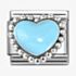 Nomination CLASSIC Stainless Steel & Silver Blue Dotted Heart Charm 330204/34