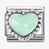 Nomination CLASSIC Stainless Steel & Silver Green Dotted Heart Charm 330204/35
