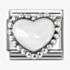 Nomination CLASSIC Stainless Steel & Silver White Dotted Heart Charm 330204/36