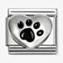 Nomination Composable Classic Heart with Black Paw Charm 330204/51