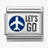 Nomination CLASSIC Composable Sterling Silver Enamel Lets Go Charm 330206/31*