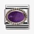 Nomination CLASSIC Silvershine Ornate Settings Amethyst Charm 330504/02