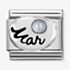 Nomination CLASSIC Silvershine Symbols March Aquamarine Birthstone Charm 330505/03