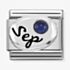Nomination CLASSIC Silvershine Symbols September Sapphire Birthstone Charm 330505/09