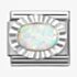 Nomination CLASSIC Composable Oval White Opal Fluted Bezel Charm 330507/07
