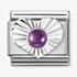 Nomination CLASSIC Composable Amethyst Heart Fluted Bezel Charm 330508/35