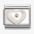 Nomination CLASSIC Silvershine Mother Of Pearl Heart Charm 330509/17